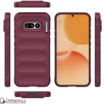 Magic Shield guminis dėklas - bordo spalvos (Nothing Phone 4A) Magic Shield guminis dėklas - bordo spalvos (Nothing Phone 4A)
